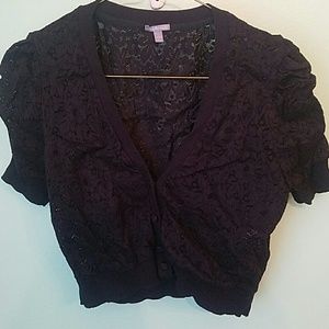 Charlotte russe bolero black s
